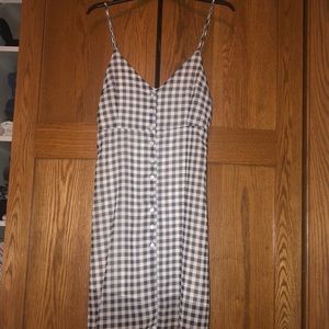 Gray Gingham Dress